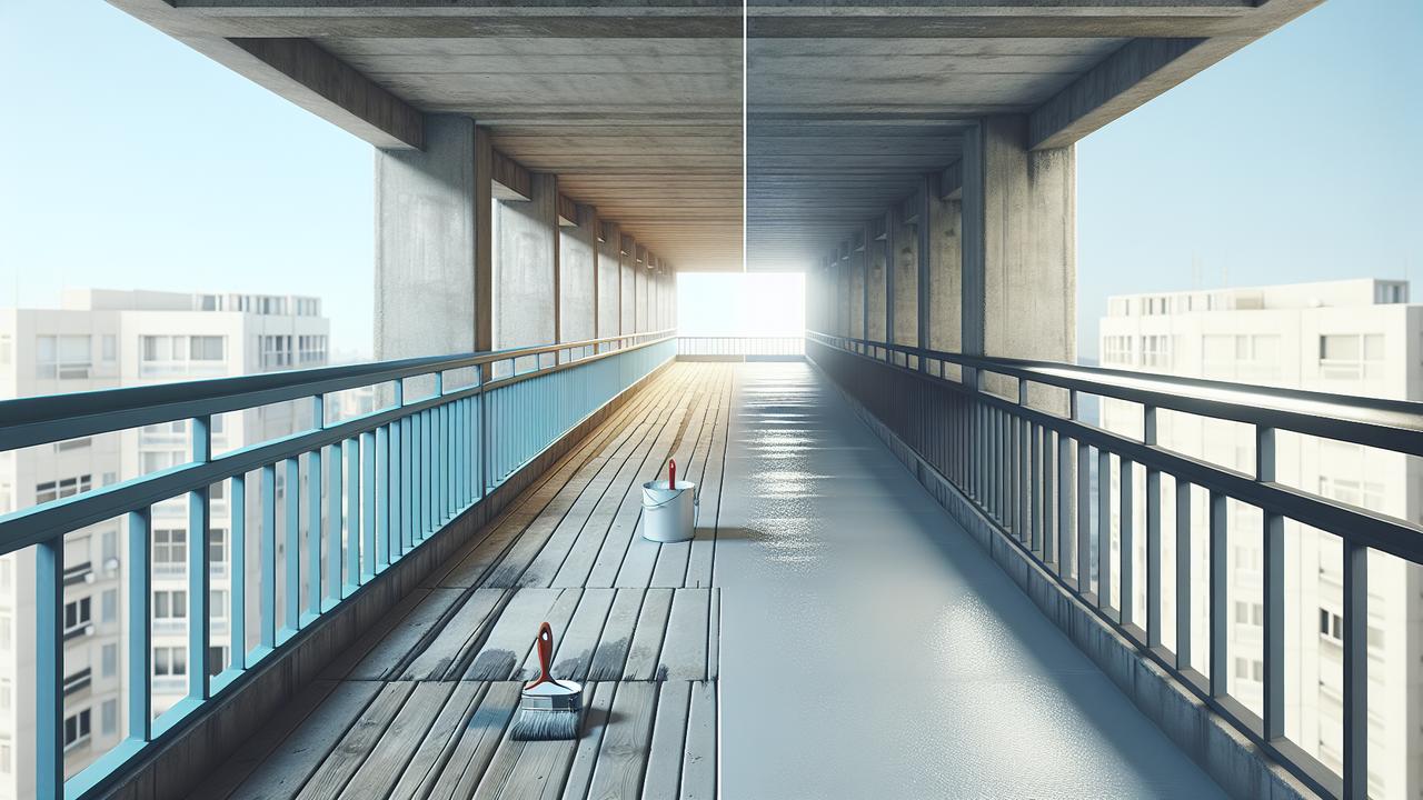 betonnen balkonvloer verven