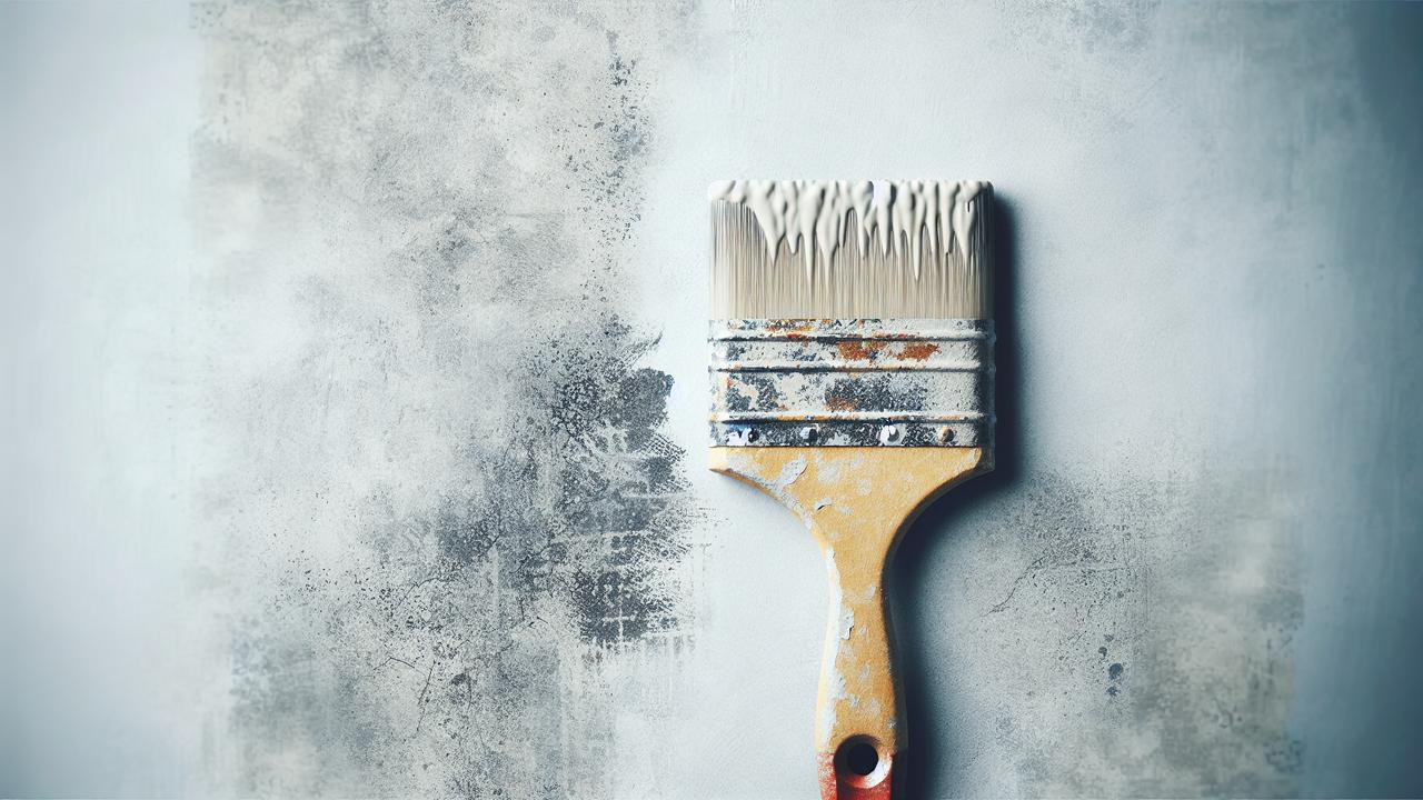 betonverf aanbrengen op muur
