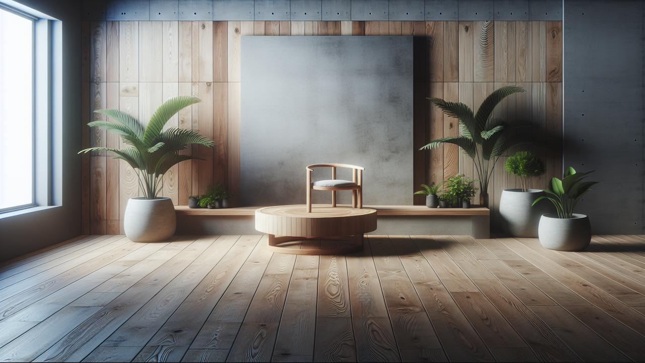 betonverf houten vloer